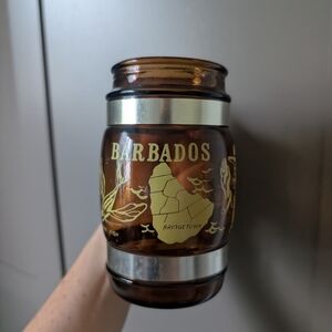 Barbados Brown Glass Accent Jar